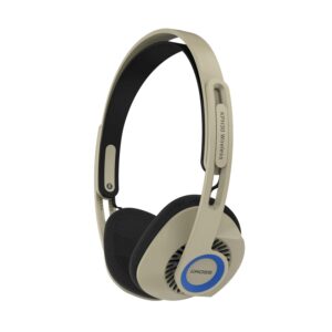 Koss KPH30 Wireless Bluetooth Retro Style On-Ear Headphones, 20+ Hour Battery Life, USB-C Charging, Microphone, Rhythm Beige