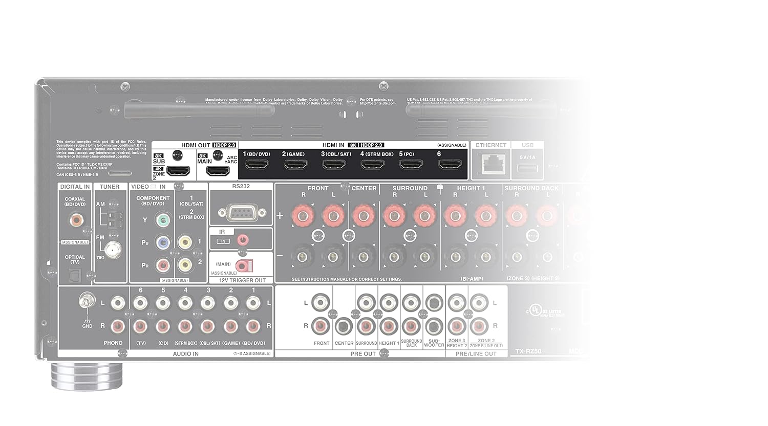 Onkyo TX-RZ50 9.2-Channel AV Receiver