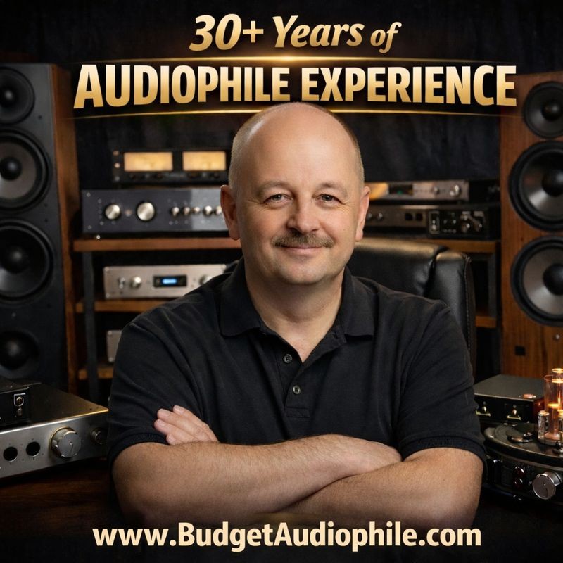 Arek - founder of Budget Audiophile (Chicago, IL) - 30+ years of hands-on hi-fi testing. Independent budget audiophile reviews of affordable DACs, headphone amps, bookshelf speakers and turntables under $500 from Fosi Audio, AIYIMA, FiiO, Topping, SMSL, Klipsch, HiVi-Swans, Sony CS, Onkyo Muse - Media Express LLC.