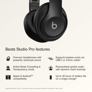 Beats Studio Pro Premium Wireless Over-Ear ANC Headphones with USB-C lossless audio and 40-hour battery - view 2