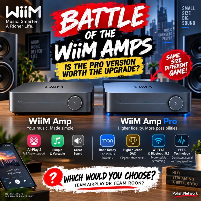 WiiM Amp vs WiiM Amp Pro — AirPlay 2 vs PFFB + Roon Ready (Which One to Buy in 2026)