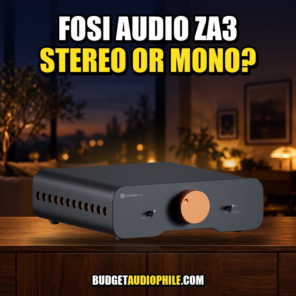 Fosi Audio ZA3 balanced amplifier: stereo or mono mode