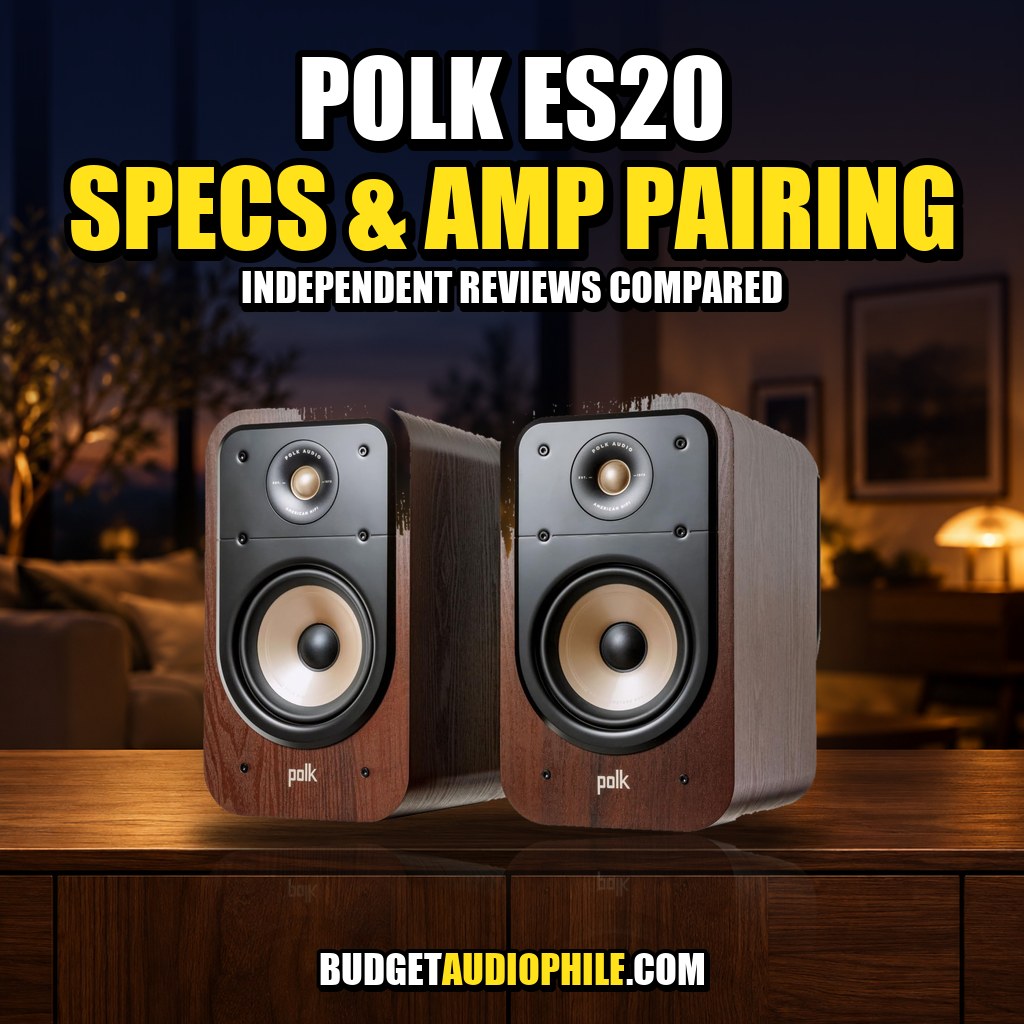 Pair of Polk Signature Elite ES20 bookshelf speakers: specs and amp pairing